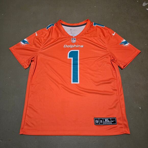 Nike Dri-Fit Miami Dolphins Tua Tagovailoa Inverted Legend Jersey Size XL - Picture 2 of 5